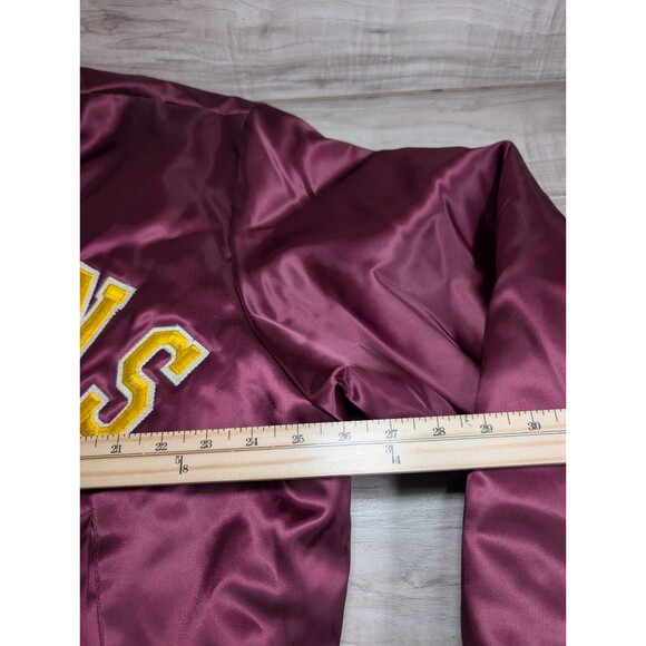 Vintage Swingster Redskins Satin Varsity Bomber Jacket Size XL Quilted MADE USA - Picture 10 of 15